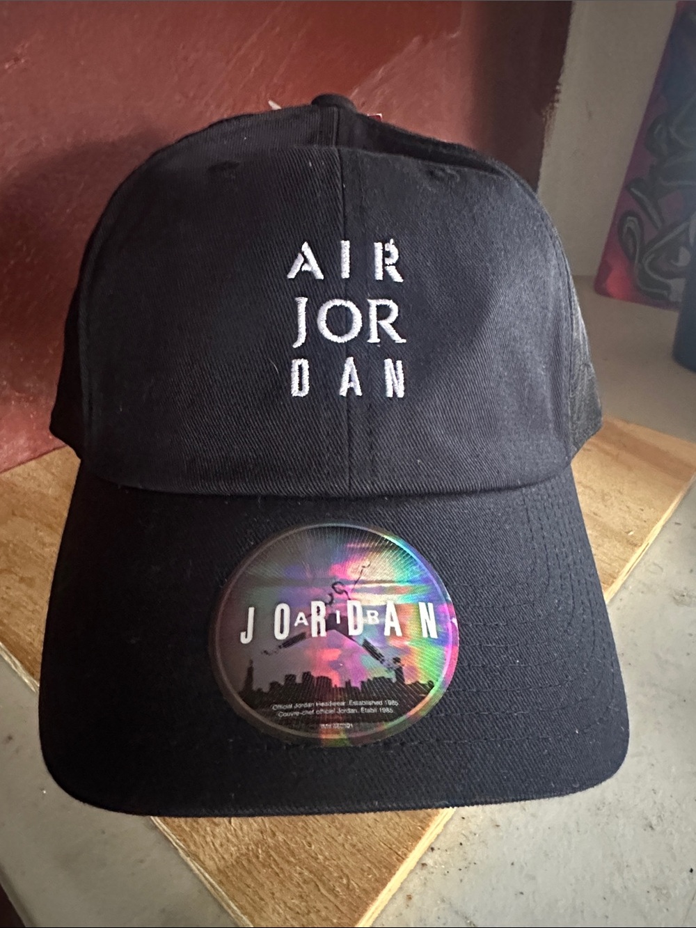 Air Jordan black sport golf hat cap athletic official brand new with tags